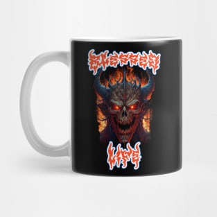 Blessed Life Funny Death Metal Demon Mug